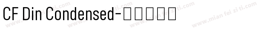 CF Din Condensed字体转换